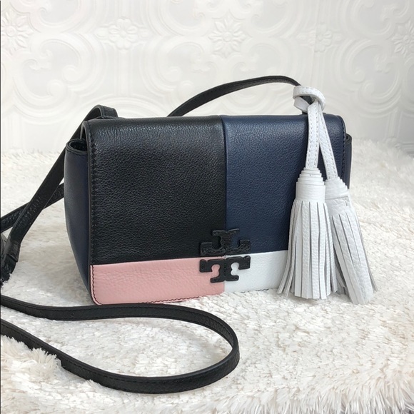🌸OFFRS🌸Tory Burch All Leather ColorBlock Crssbdy - Picture 5 of 8